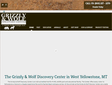 Tablet Screenshot of grizzlydiscoveryctr.org